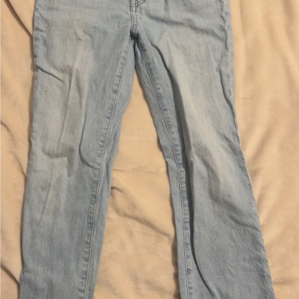 Madewell Straight Leg Jeans in Soft Blue
